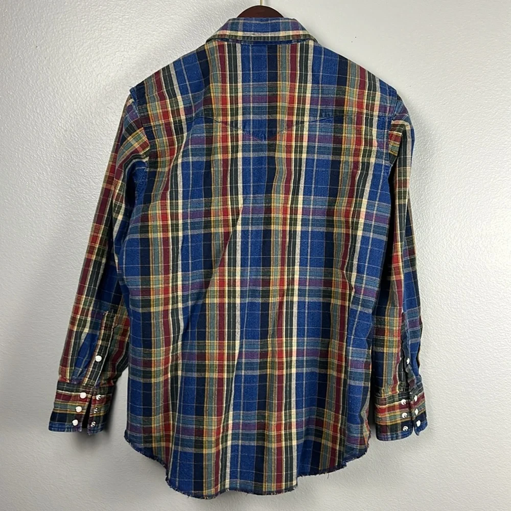 Wrangler Western plaid shirt - size M - Picture 3 of 12